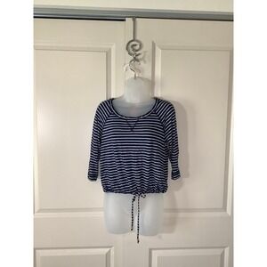 Hearts of Palm Petite Medium Women 3/4 length sleeve top